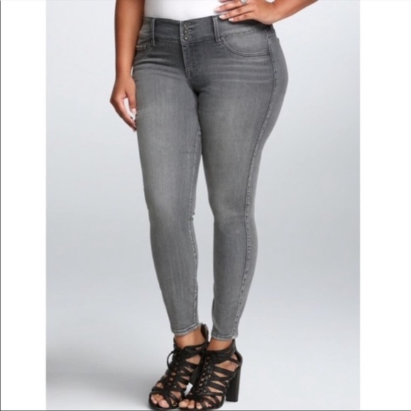torrid Denim - Torrid Light Gray Wash Jean Jeggings